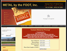 Tablet Screenshot of metalbythefoot.com